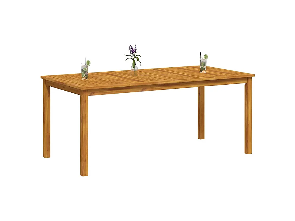 Tavolo da Pranzo da Giardino 180x90x75 cm Legno Massello Acacia