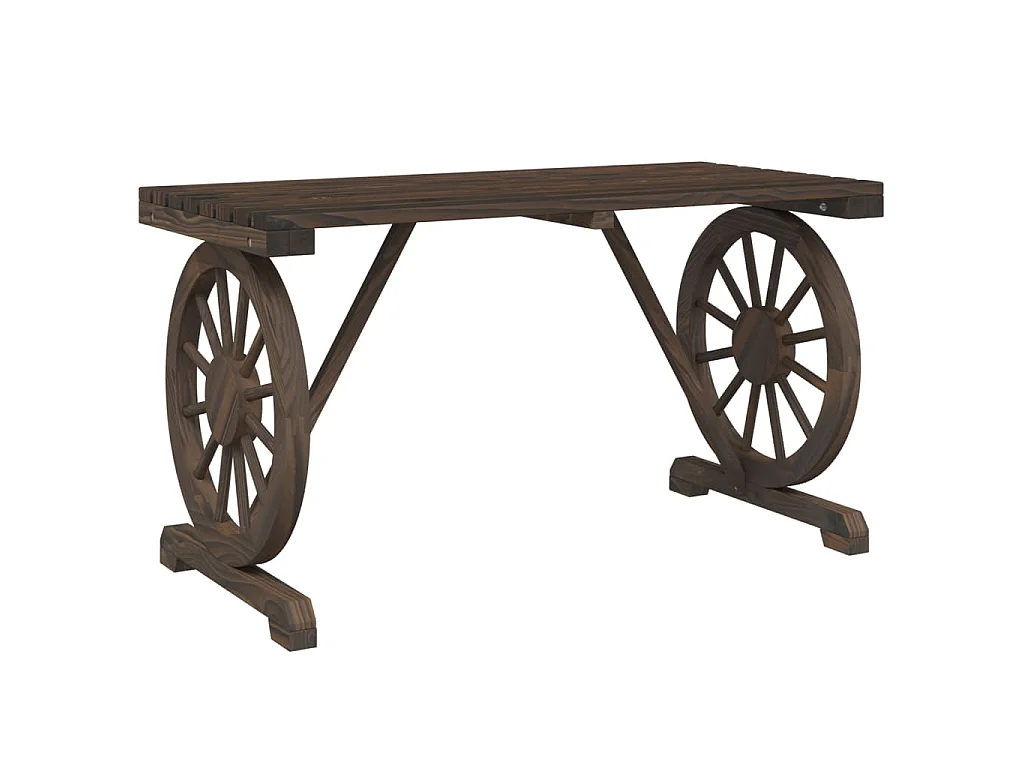 Gartentisch 115x55x65 cm Massivholz Tanne