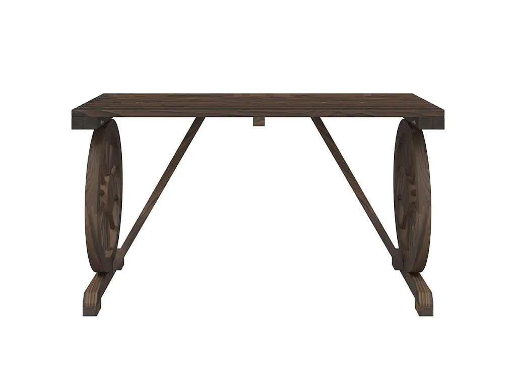Gartentisch 115x55x65 cm Massivholz Tanne