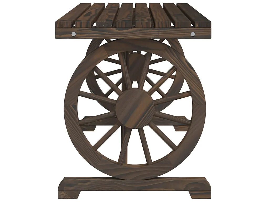 Gartentisch 115x55x65 cm Massivholz Tanne