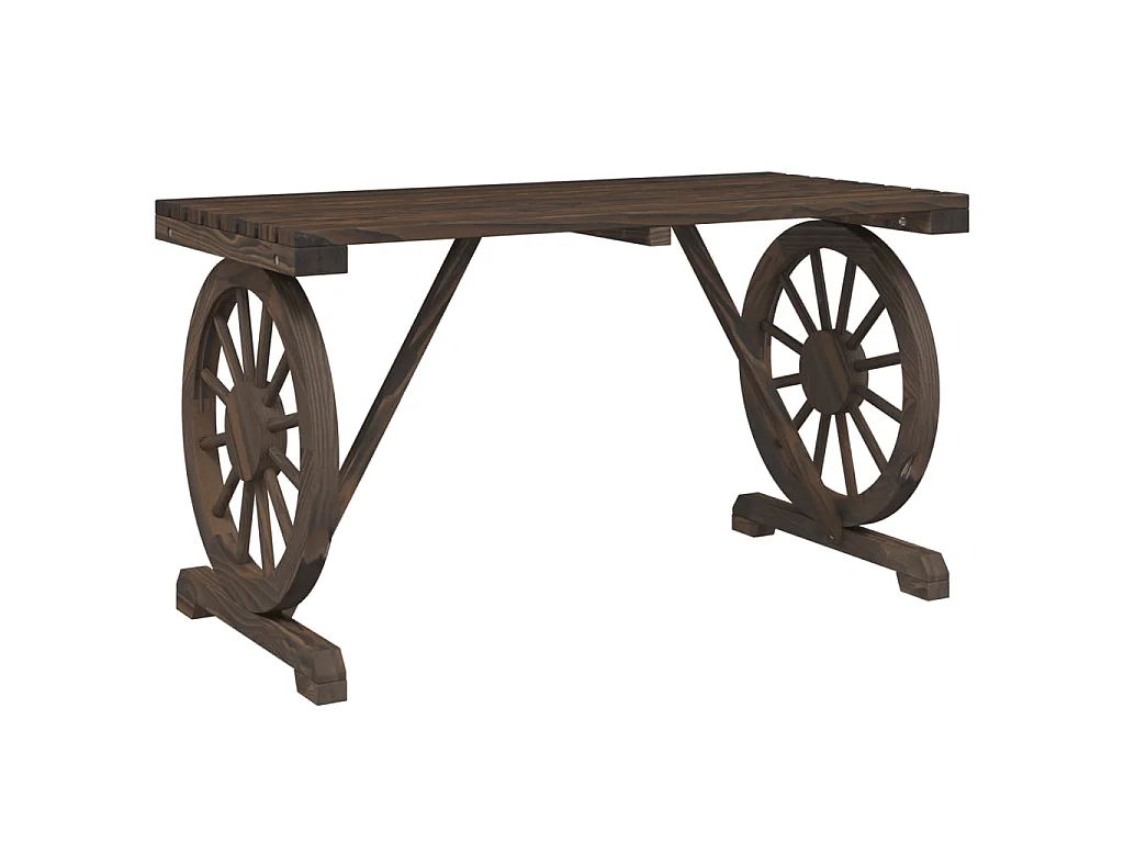 Gartentisch 115x55x65 cm Massivholz Tanne