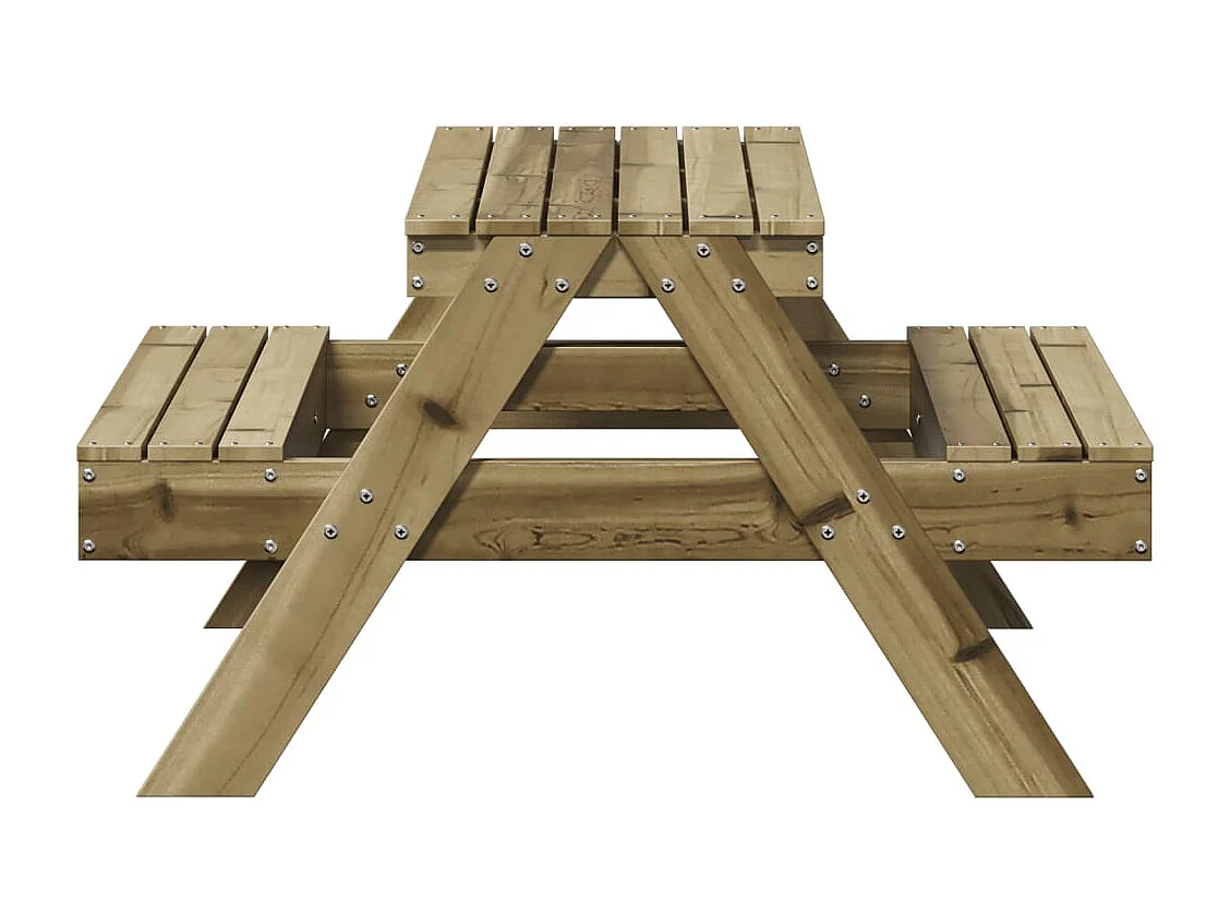 Picknicktafel voor kinderen 88x97x52 cm geïmpregneerd hout