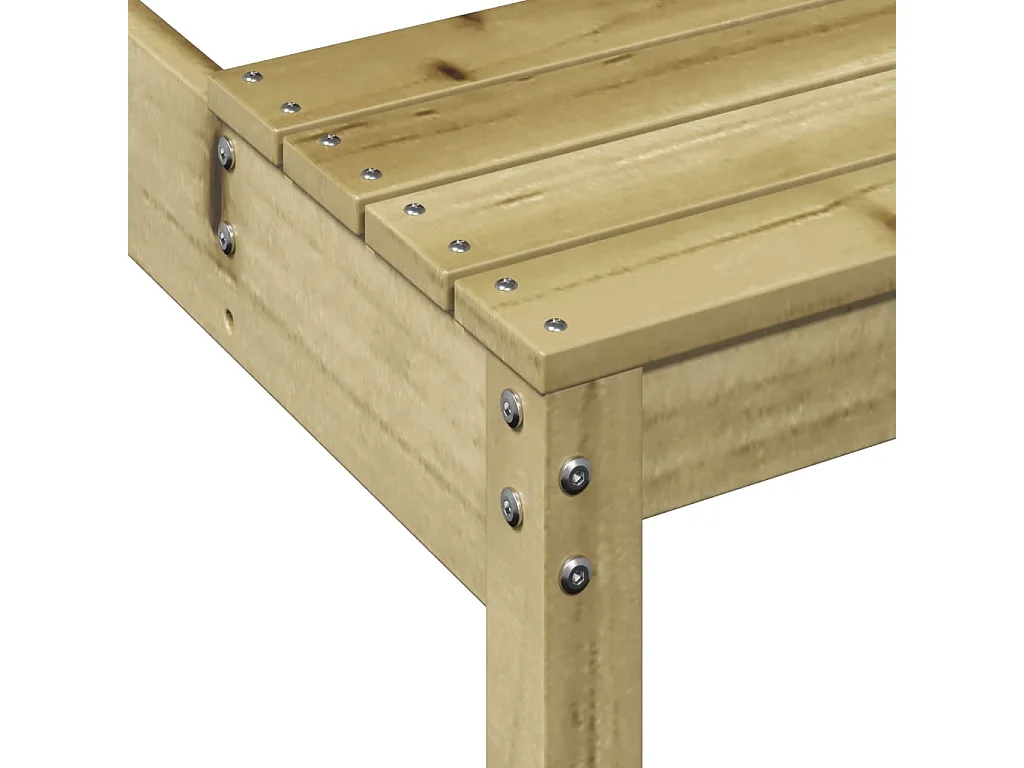 Tavolo da Picnic 160x134x75 cm in Legno Impregnato di Pino