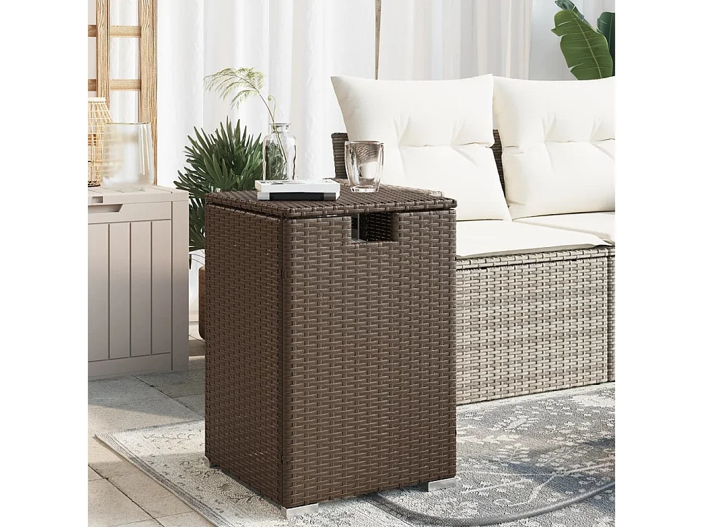 Table de couverture de bouteille de propane marron 40x40x60 cm