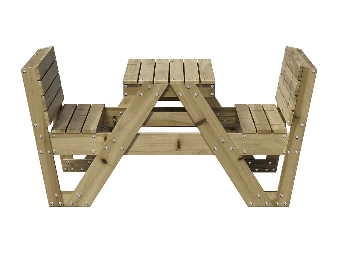 Tavolo da Picnic per Bambini 88x122x58 cm Legno Impregnato Pino
