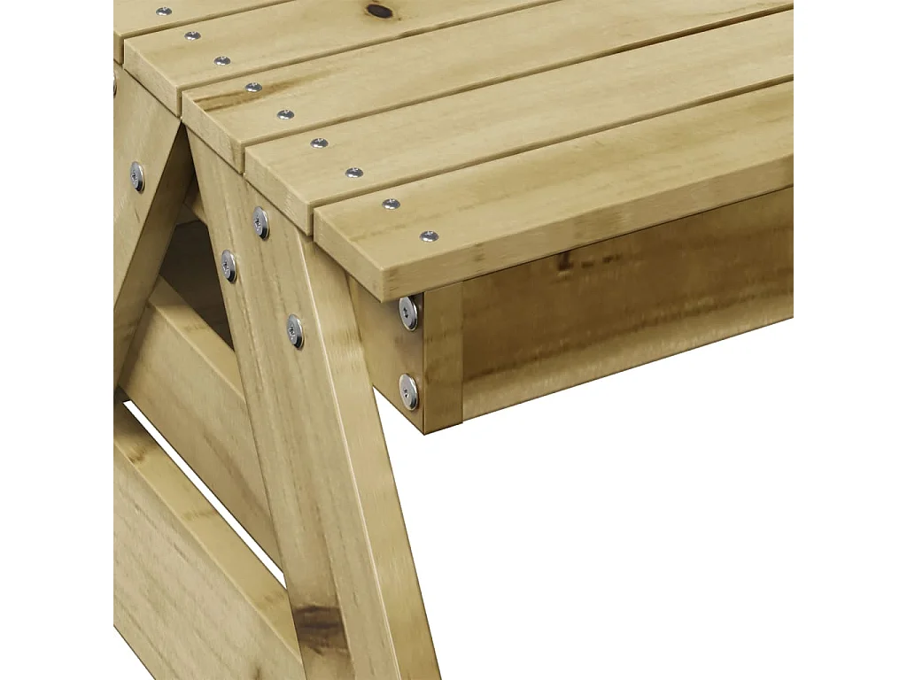 Picknicktisch für Kinder 88x122x58 cm Imprägniertes Kiefernholz
