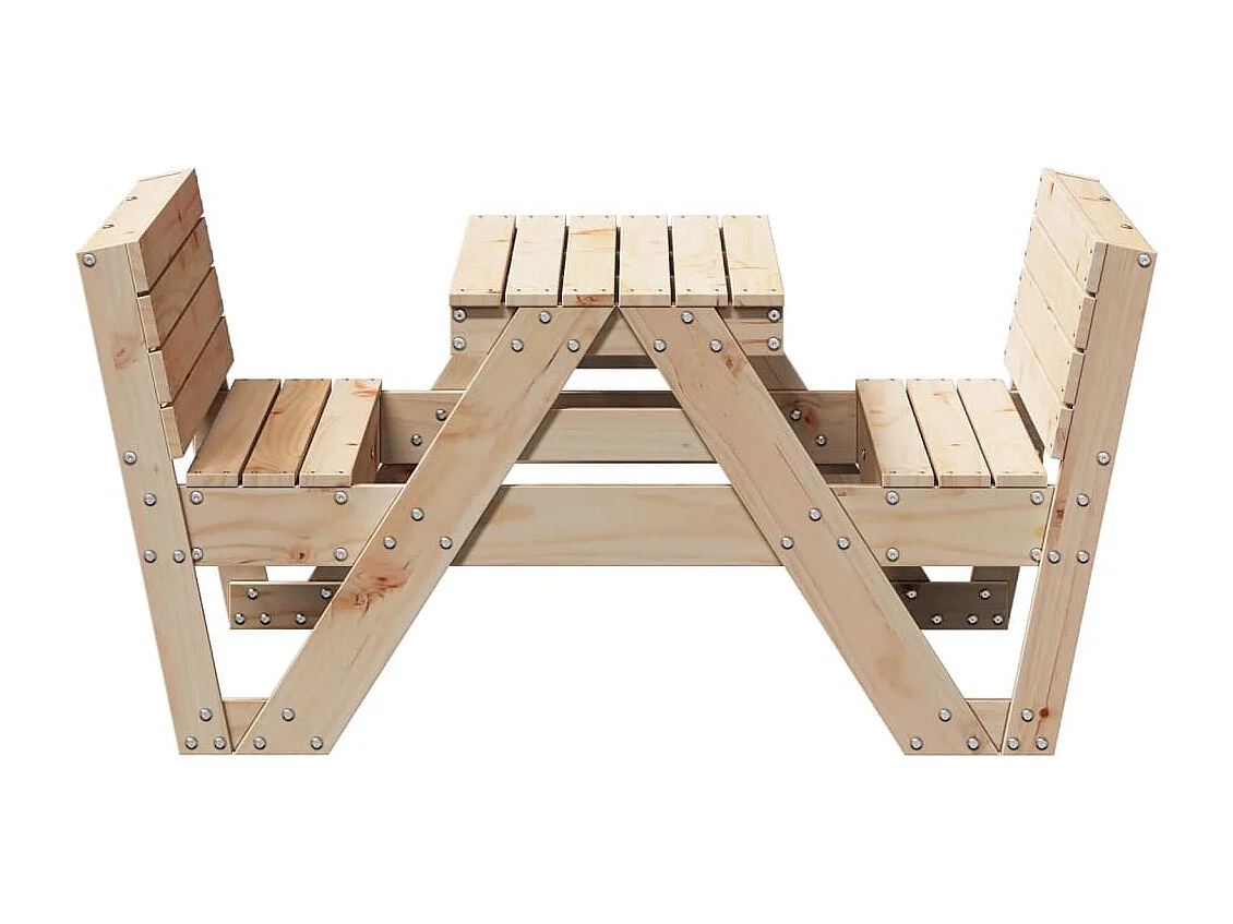 Mesa de piquenique para crianças 88x122x58 cm pinho maciço