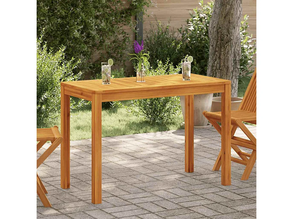 Tavolo da Pranzo da Giardino 110x55x75 cm Legno Massello Acacia