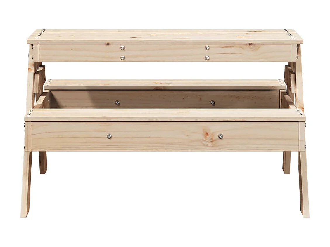 Tavolo da Picnic per Bambini 88x97x52 cm Legno Massello di Pino