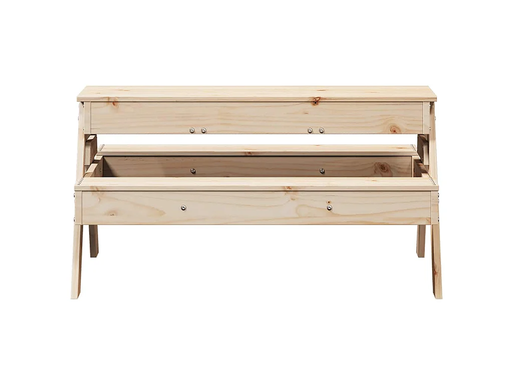 Table de pique-nique avec bac à sable pour enfants pin massif