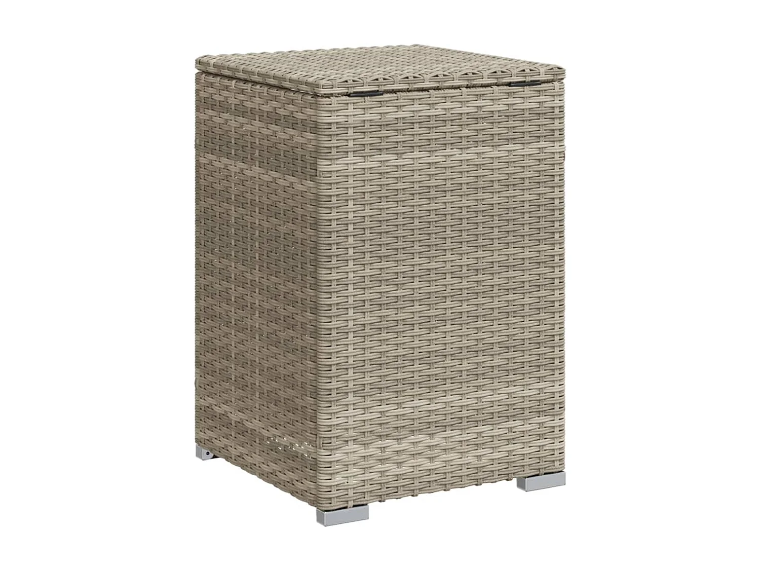 Tavolo Serbatoio Propano Grigio Chiaro 40x40x60 cm Polyrattan