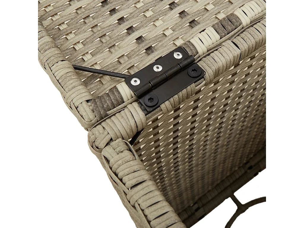 Tavolo Serbatoio Propano Grigio Chiaro 40x40x60 cm Polyrattan