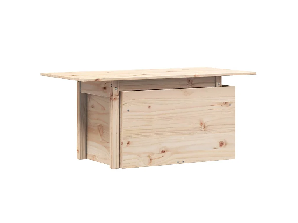 Table de jardin 100x50x75 cm bois massif de pin