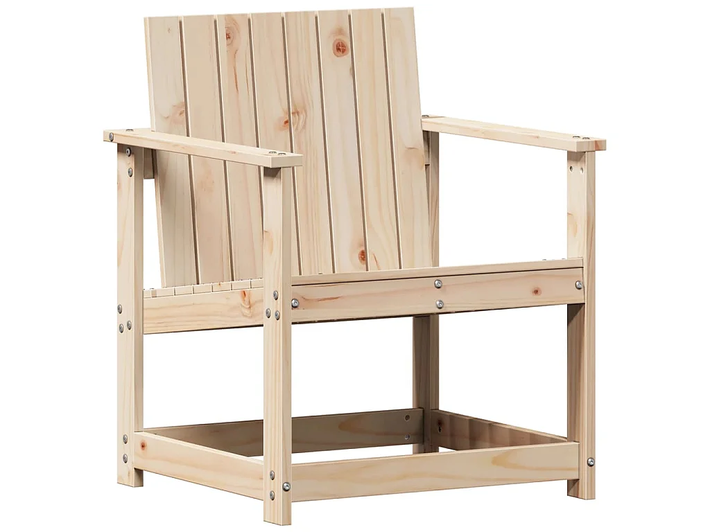 Chaise de jardin 62x56x77 cm bois de pin massif