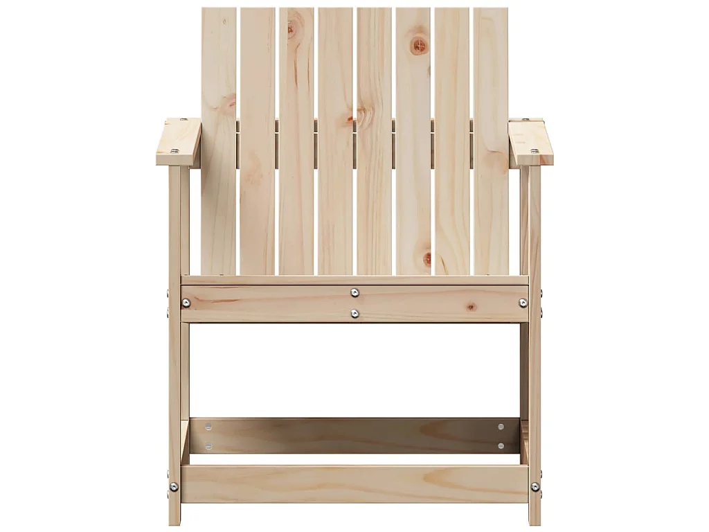 Chaise de jardin 62x56x77 cm bois de pin massif