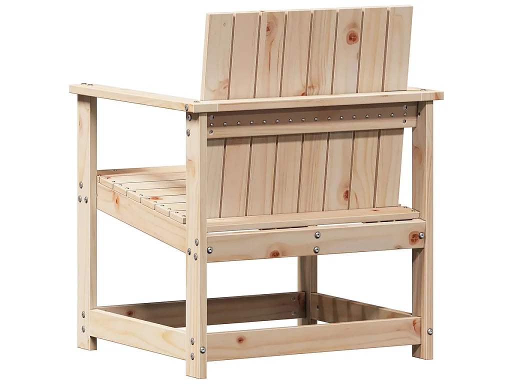 Chaise de jardin 62x56x77 cm bois de pin massif