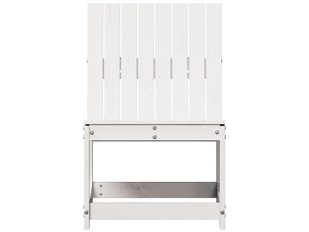 Tuinstoel 50,5x55x77 cm massief grenenhout wit