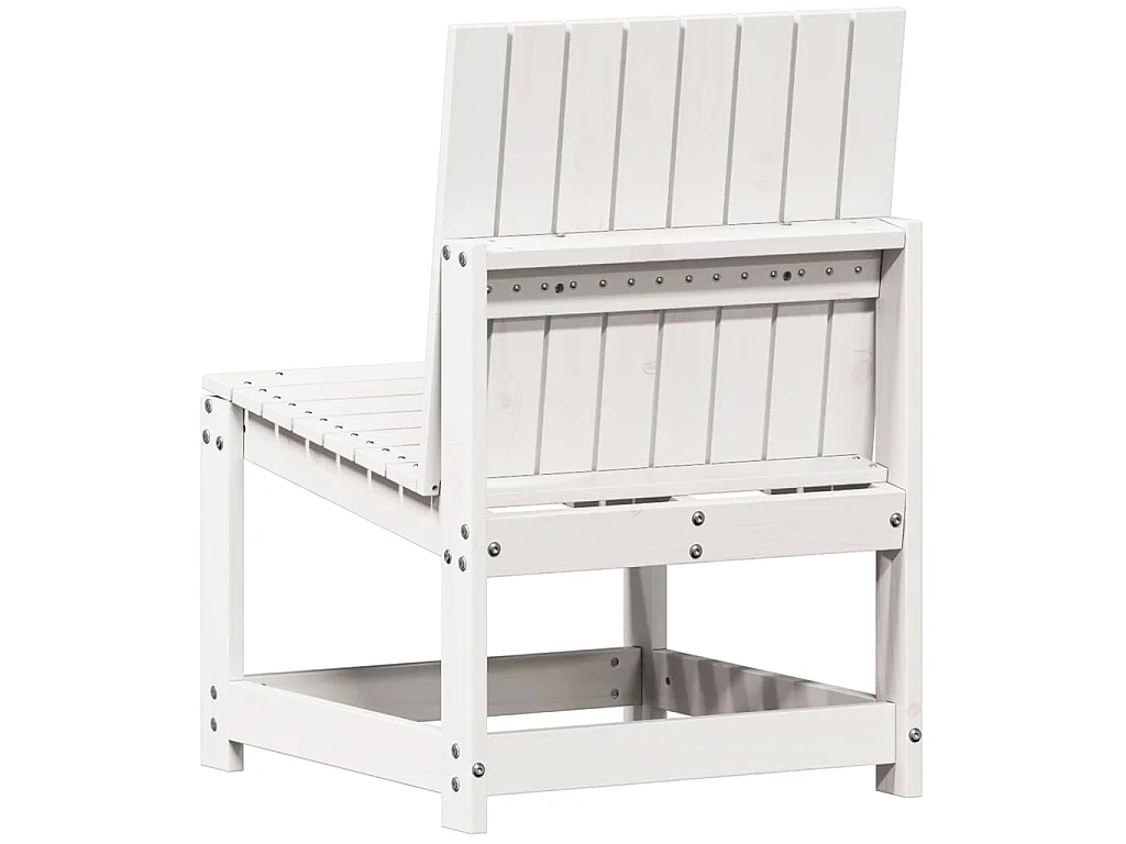 Tuinstoel 50,5x55x77 cm massief grenenhout wit