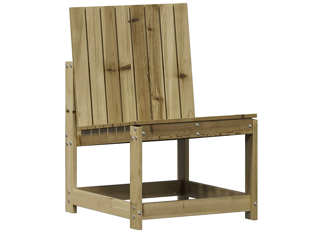 Chaise de jardin 50,5x55x77 cm bois de pin imprégné