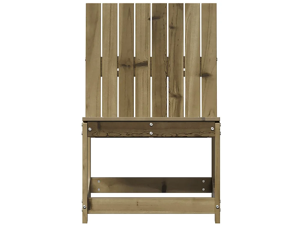 Chaise de jardin 50,5x55x77 cm bois de pin imprégné