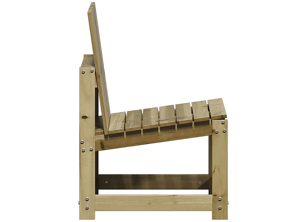 Chaise de jardin 50,5x55x77 cm bois de pin imprégné