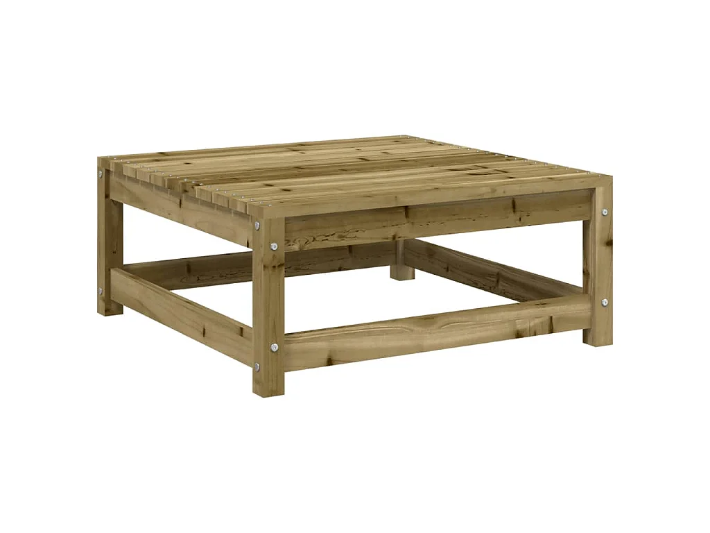 Canapé d'angle de jardin avec coussins et repose-pieds