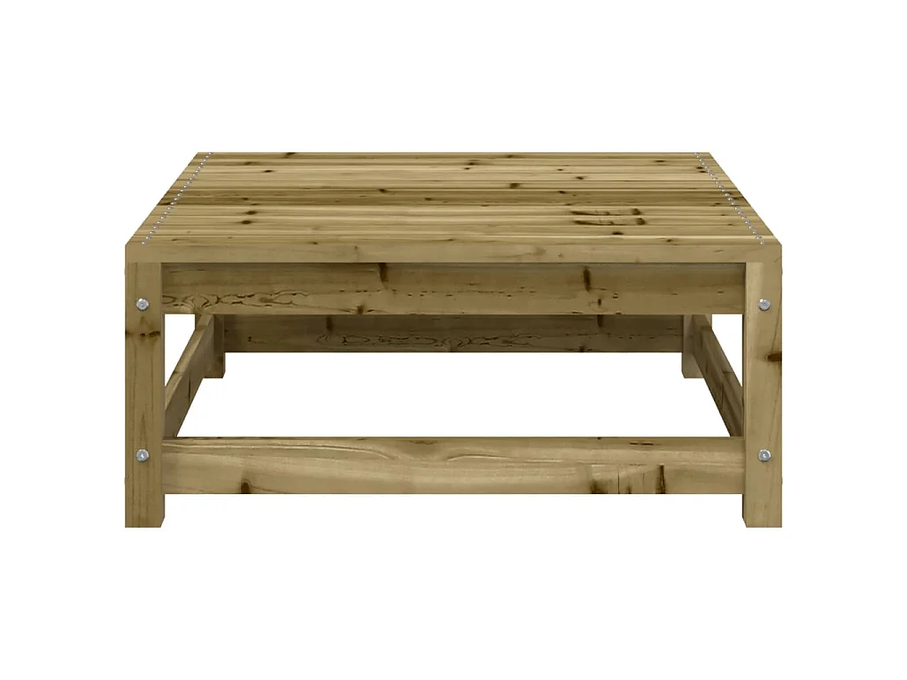 Canapé d'angle de jardin avec coussins et repose-pieds