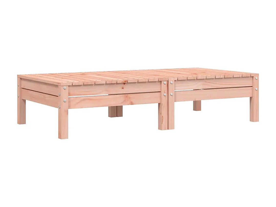 Apoios de pés jardim c/ almofadões 2pcs madeira douglas maciça