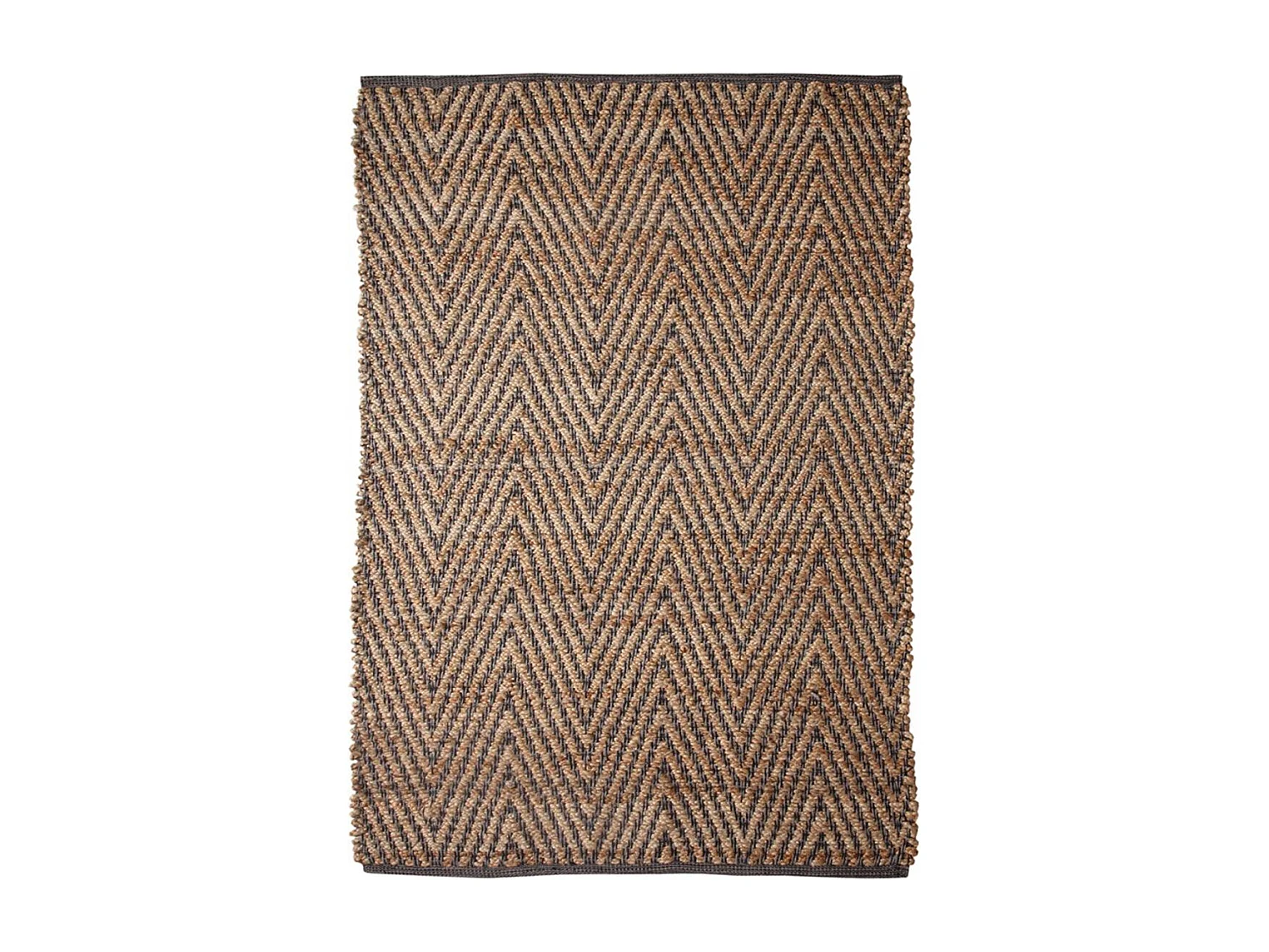 Tapis en jute 120x170 fait à la main beige JUVRON