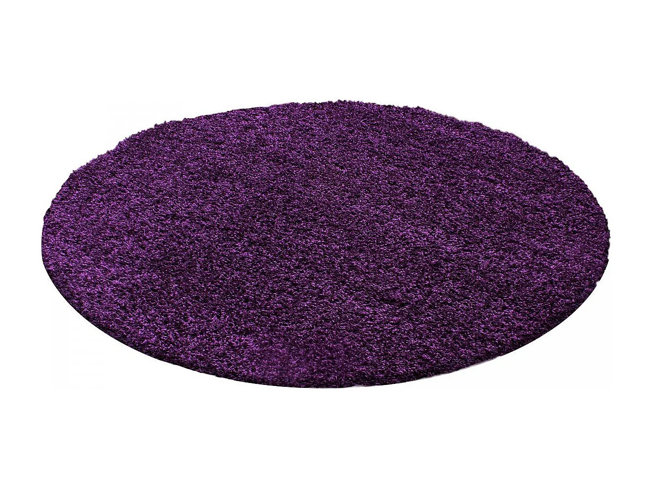 Tapis poils longs shaggy 300x400 rectangle tissé violet motif uni UNI L