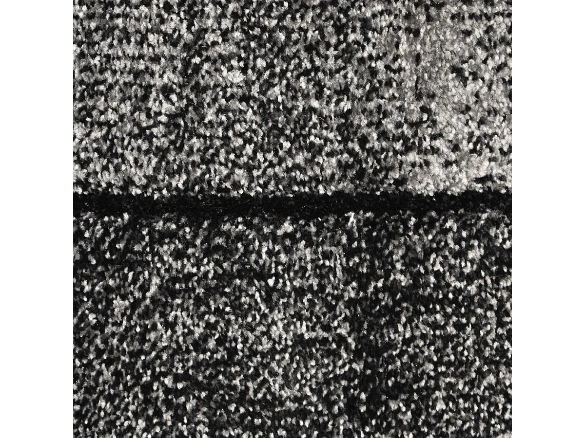 tapis salon 160x160 tissé gris carré motif géométrique LYN8 GEOME