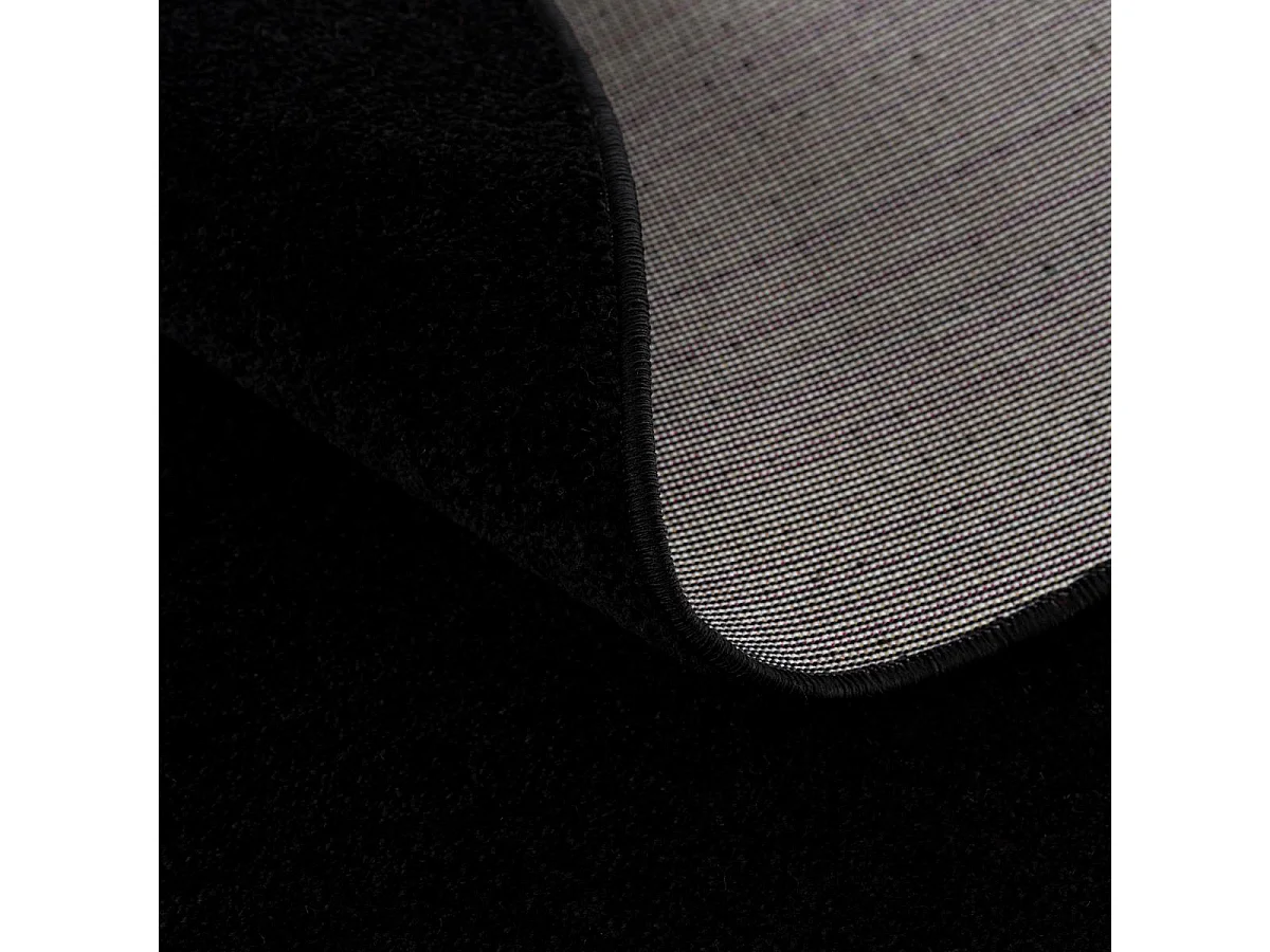 tappeto per spazi aperti 140x200 tessuto rettangolo nero tinta unita NOSSA