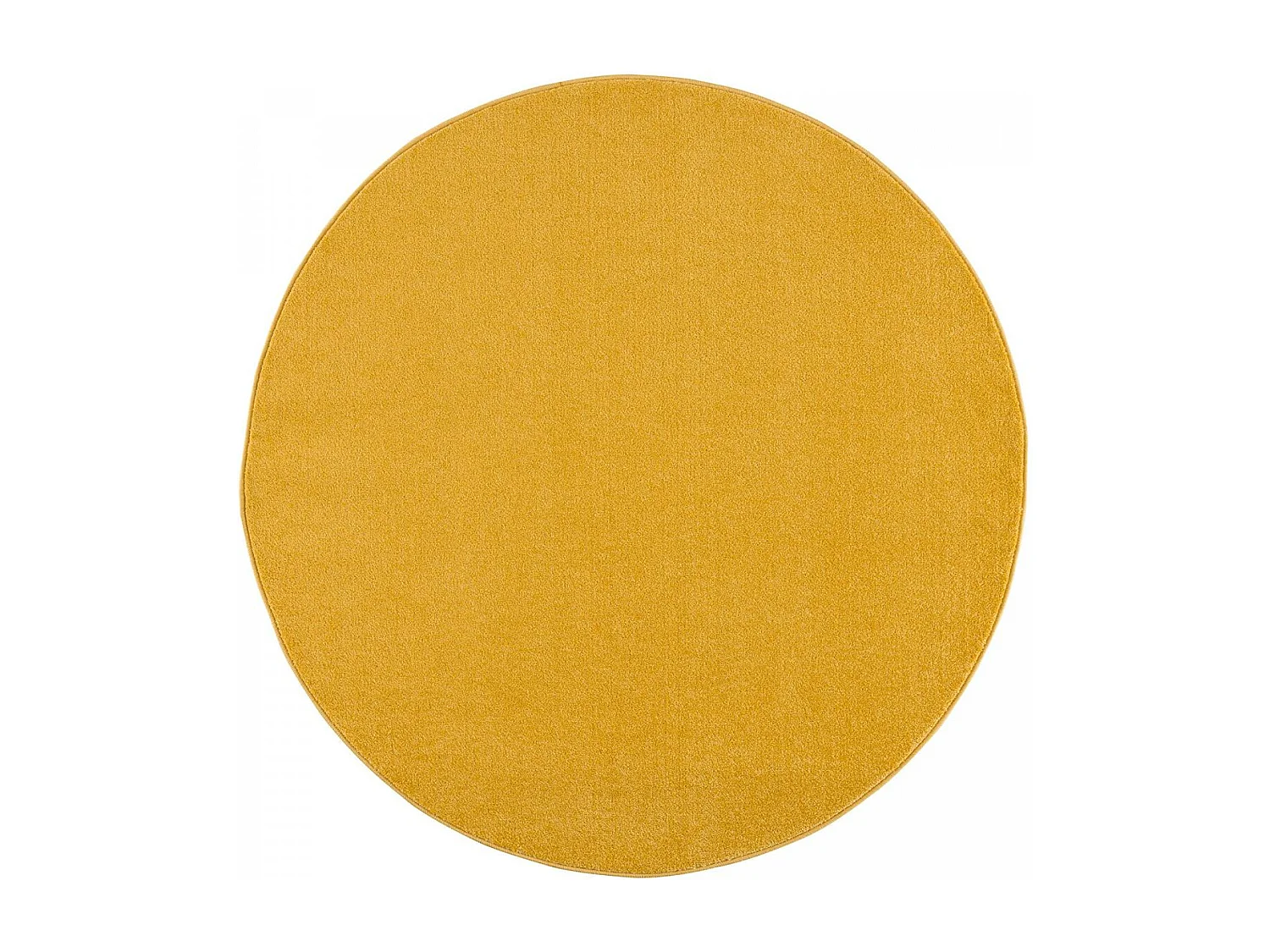tapis chambre 120x170 tissé jaune rectangle motif uni NOSSA