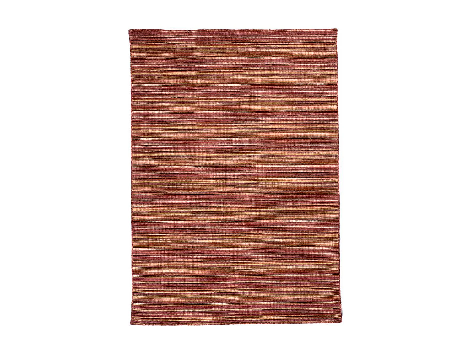 tapis chambre 60x110 fait à la main en laine rouge rectangle motif géométrique