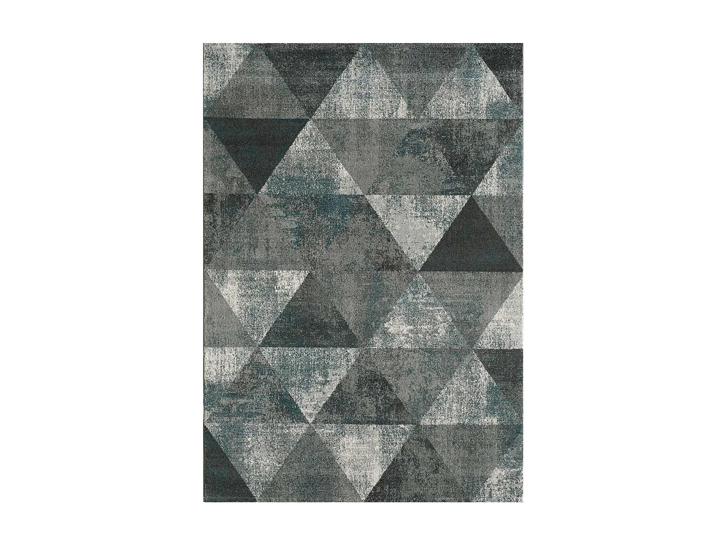 tapis chambre 80x150 tissé gris foncé rectangle motif scandinave BENTO