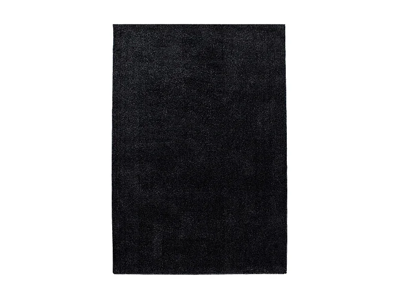 tapis salon 160x230 tissé anthracite rectangle motif uni SOULA