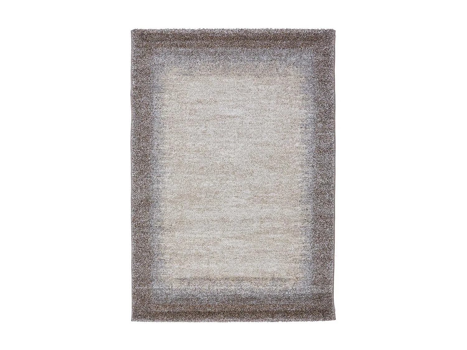 tapis salon 100x100 tissé marron carré motif faux uni ELEGANT 03