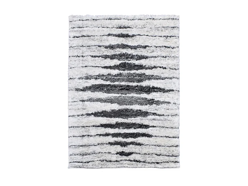 Tappeto Shaggy a pelo lungo 200x280 rettangolo tessuto color crema modello berbero SOFT 5