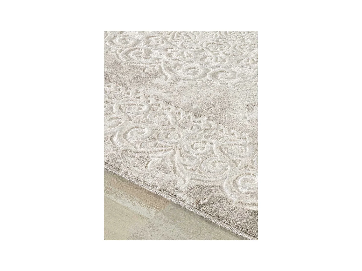 Tapis oriental 240x340 rectangle beige tissé motif ancestral LYN7 BALROD