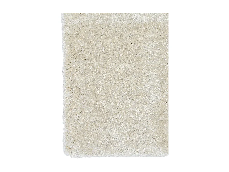 tapis salon 200x200 tissé blanc cassé carré motif uni EPAISSIA +