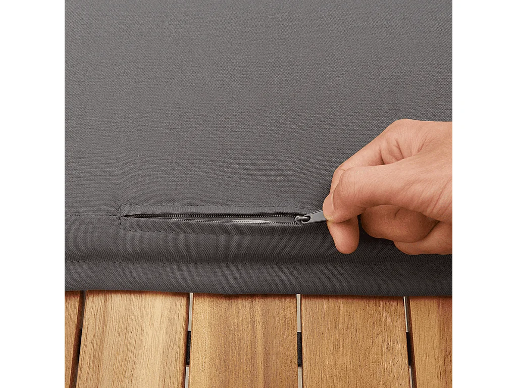 6 pcs conjunto sofás de jardim com almofadões vime cinzento