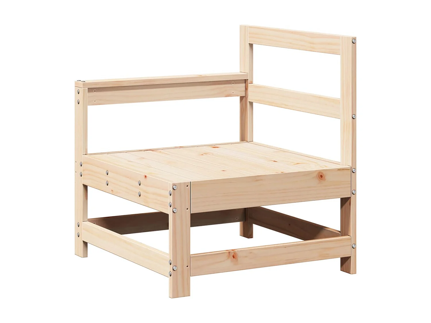 Salon de jardin 7 pcs Bois de pin massif