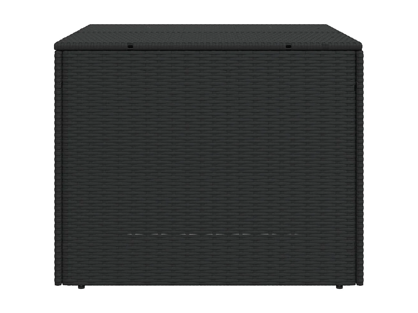 Gartentruhe Schwarz 291L Poly Rattan