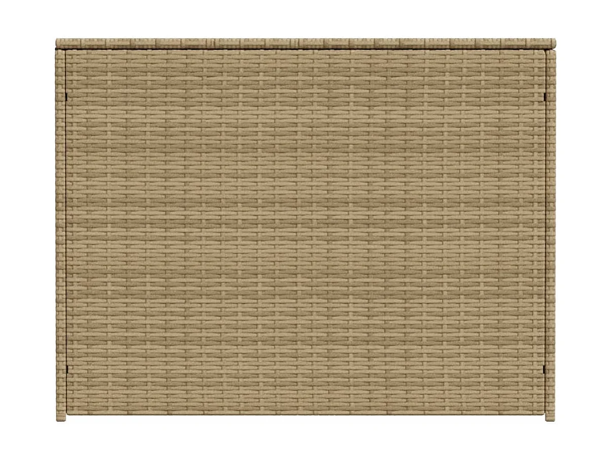Gartentruhe Beige 984L Poly Rattan