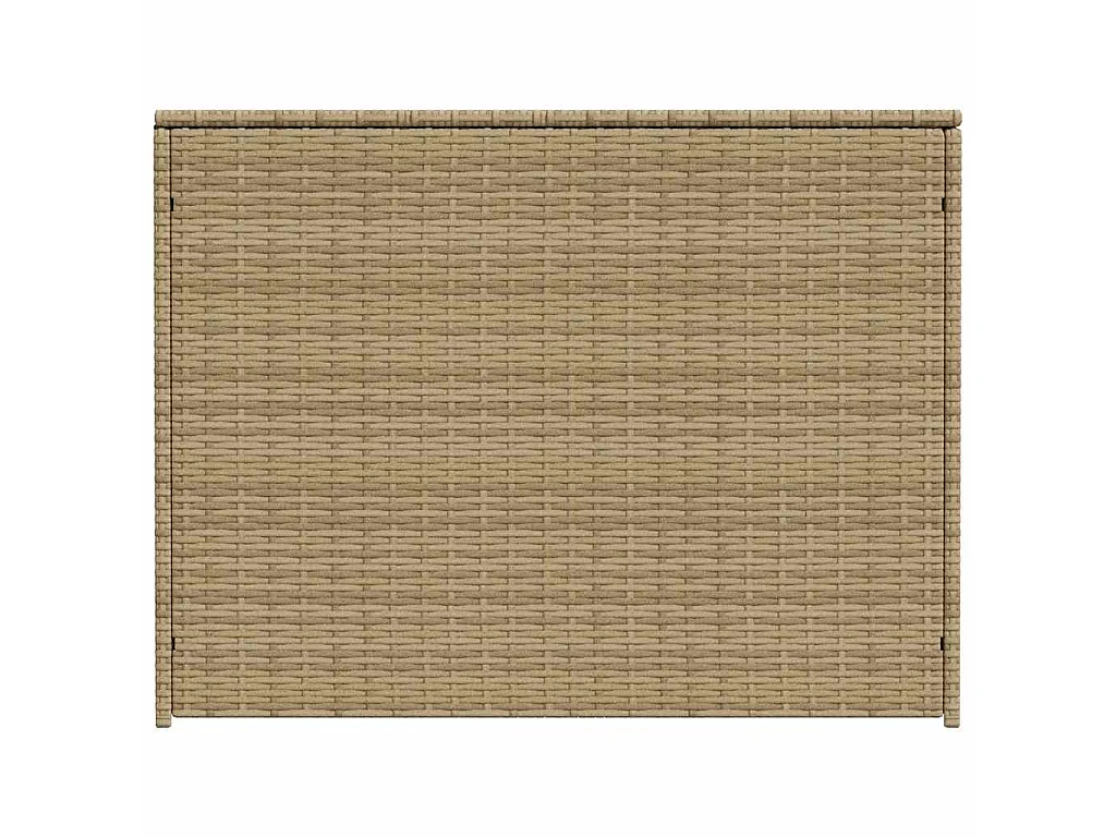 Gartentruhe Beige 984L Poly Rattan