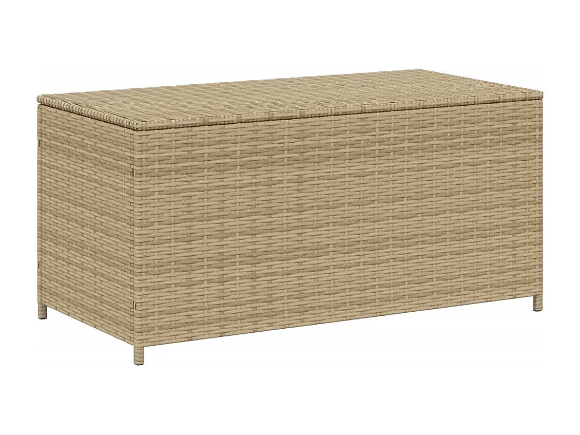 Contenitore da Giardino Beige Misto 190L in Polyrattan
