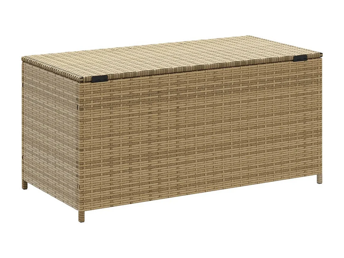 Contenitore da Giardino Beige Misto 190L in Polyrattan