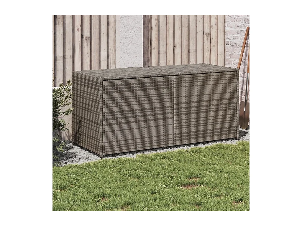 Tuinbox 283 L poly rattan grijs