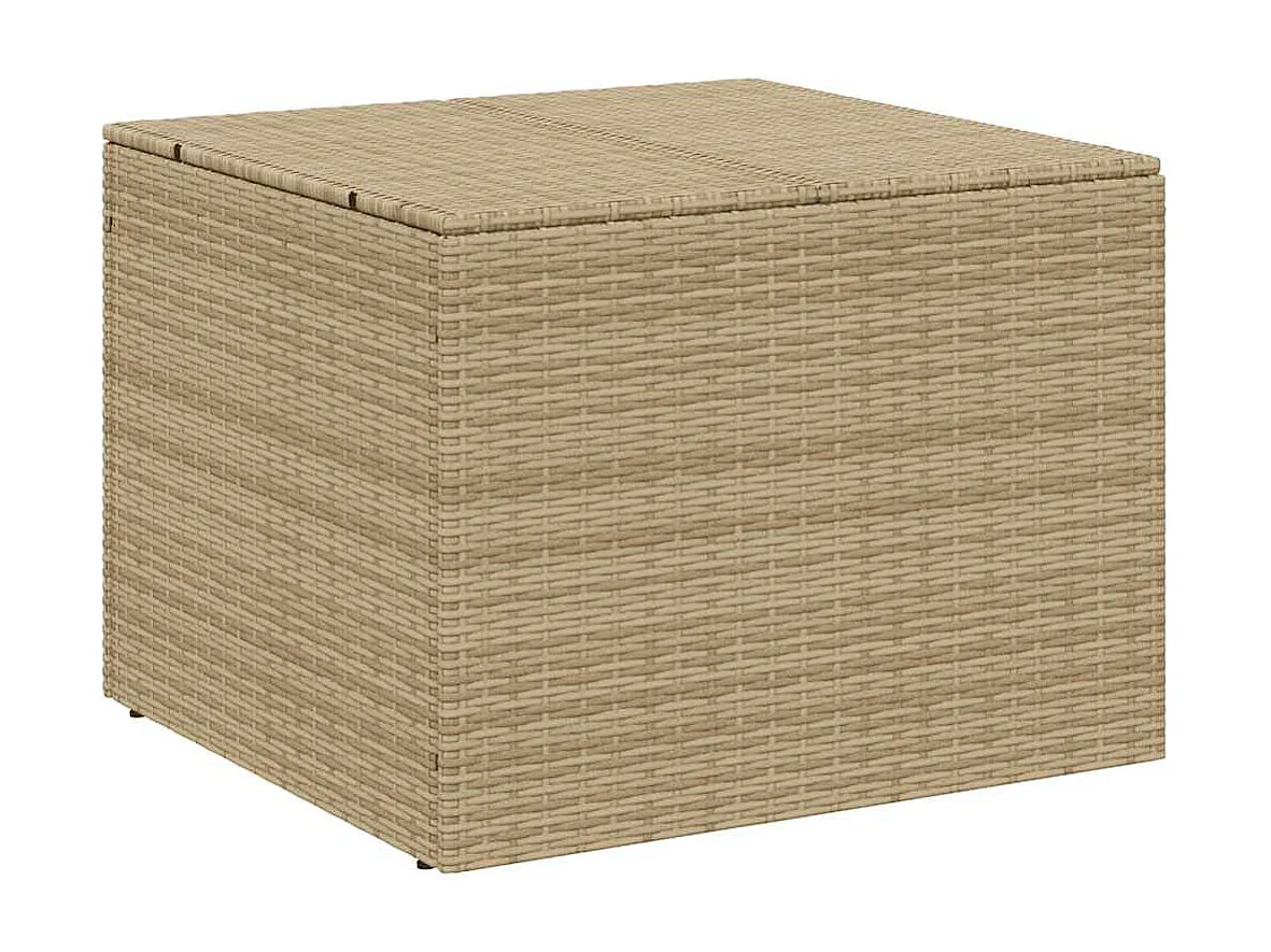 Contenitore da Giardino Beige Misto 291L in Polyrattan