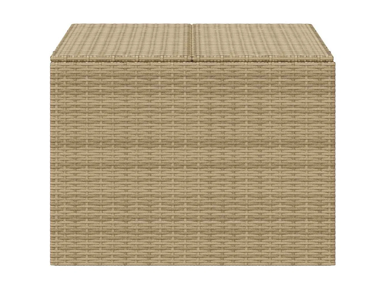 Contenitore da Giardino Beige Misto 291L in Polyrattan